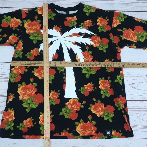 Boulevard Supply Company Mens XL Black Roses Graphic Tee Rare! - Picture 6 of 6